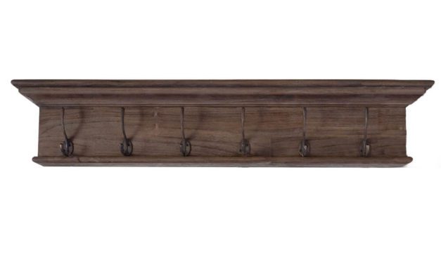 NOVASOLO "Hygge" knagerække – 6 kroge i teaktræ