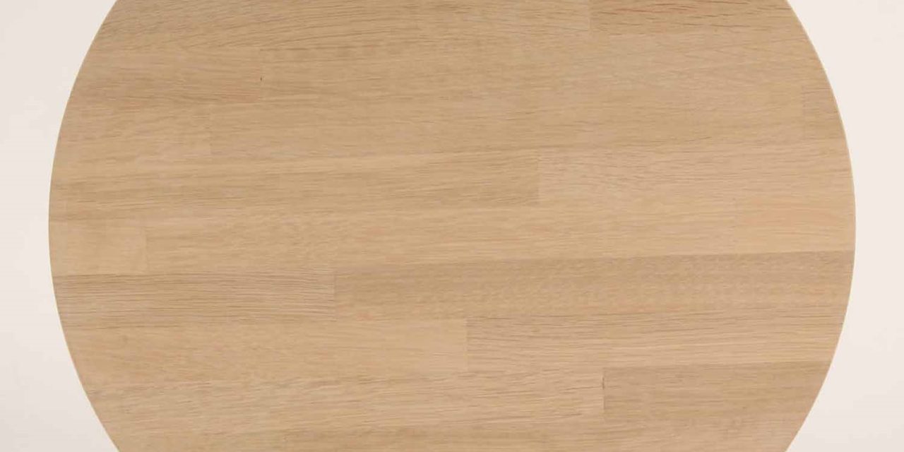 FURBO Spisebord, 100 x 60 cm. Sæbe eg