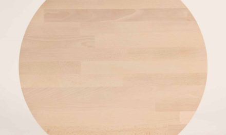 FURBO Spisebord, massiv bøg, ø 90 cm. Sæbe bøg