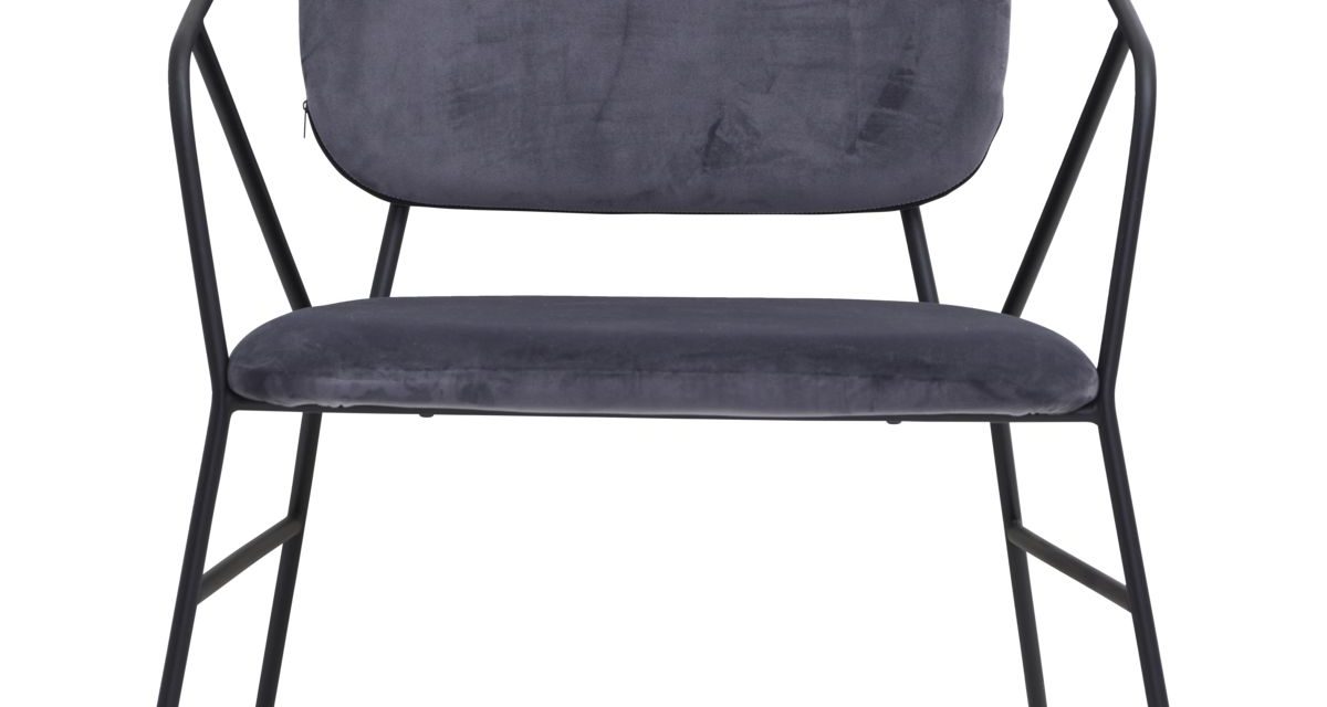 Grå loungestol "Klever"