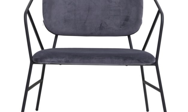 Grå loungestol "Klever"