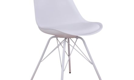 HOUSE NORDIC Oslo spisebordsstol i hvid med hvide ben