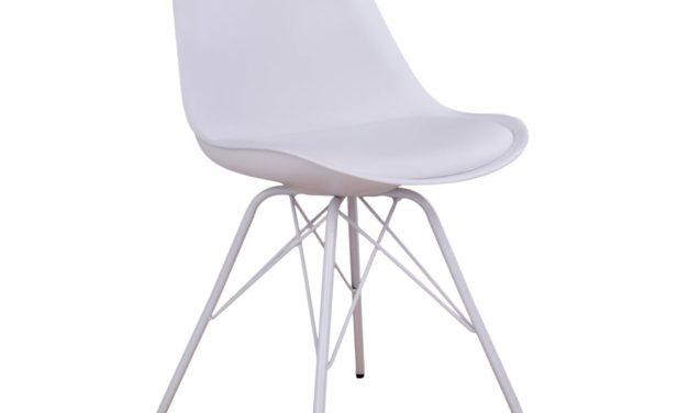 HOUSE NORDIC Oslo spisebordsstol i hvid med hvide ben