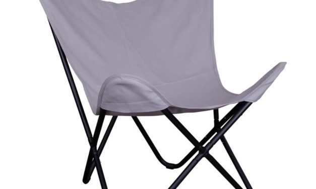 HOUSE NORDIC Como lænestol i grå kanvas med sort stel