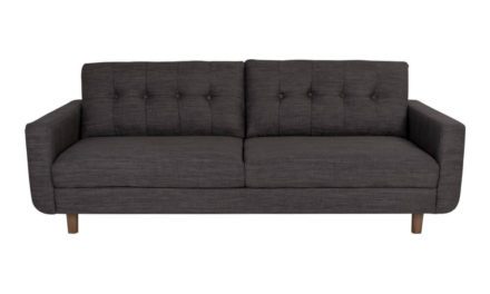 HOUSE NORDIC Artena 3 personers sofa i mørkegråt stof