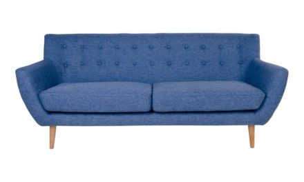 HOUSE NORDIC Monte 3 personers sofa i blåt stof