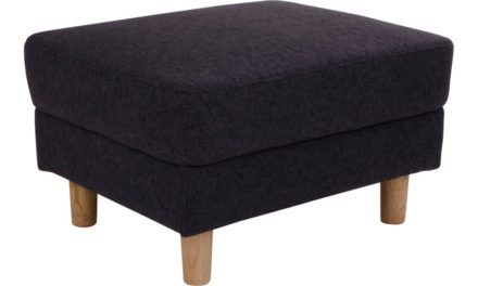 HOUSE NORDIC Artena puf i mørkegråt stof