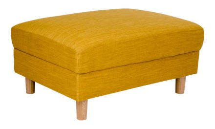 HOUSE NORDIC Artena puf i karrygult stof