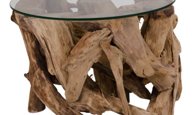 HOUSE NORDIC Grand Canyon sofabord med rund glasplade