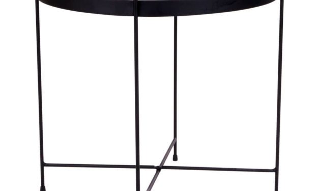 HOUSE NORDIC Venezia hjørnebord – sort stål med glas