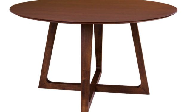 HOUSE NORDIC Hellerup rundt spisebord i valnød fin&eacute;r