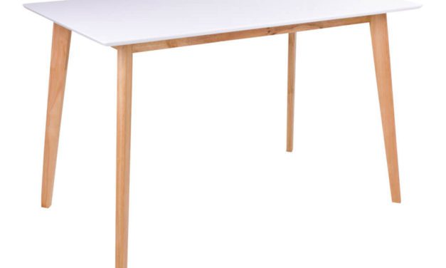 HOUSE NORDIC Vojens spisebord i hvid og natur