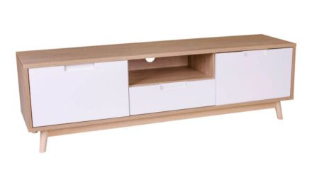 HOUSE NORDIC Copenhagen TV-bænk i hvid og natur