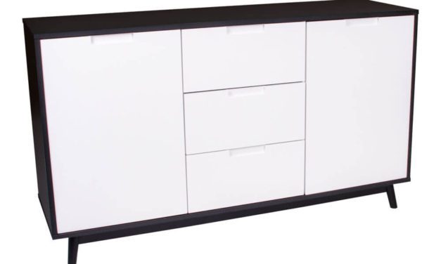 HOUSE NORDIC Copenhagen skænk i hvid og sort