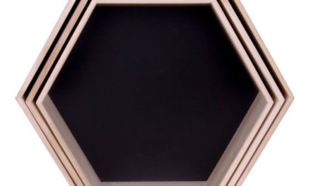 HOUSE NORDIC Garda hylder – 3 hylder i naturtræ og sort