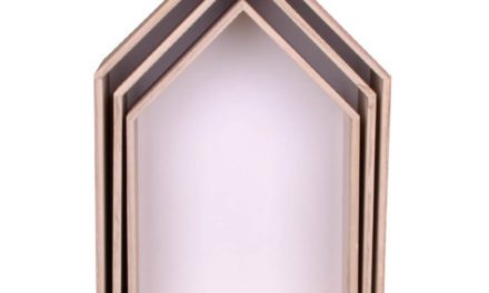 HOUSE NORDIC Verona hylder – 3 hylder i naturtræ og hvid