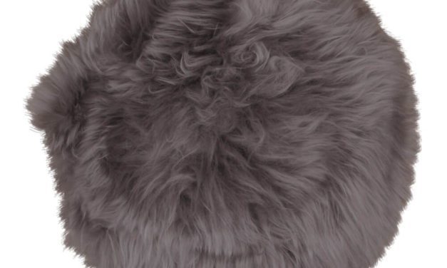 HOUSE NORDIC lammeskindshynde i mushroom