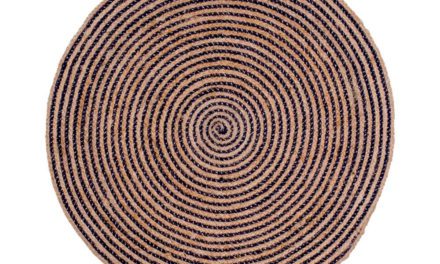 HOUSE NORDIC Bombay rundt tæppe – Rundt i flettet naturfarvet Jute