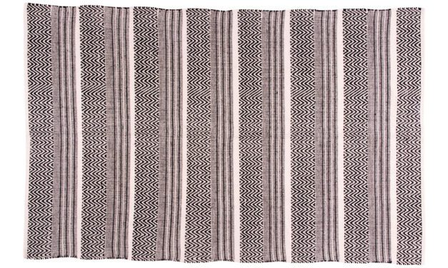 HOUSE NORDIC Harber tæppe – Naturfarvet, vævet i mønster