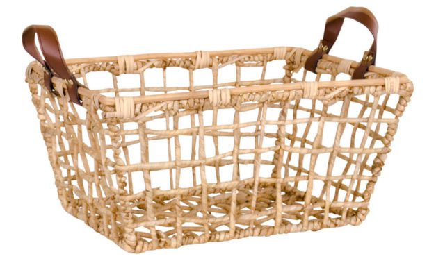 HOUSE NORDIC Roma kurv – Regular kurv i naturfarvede majs blade