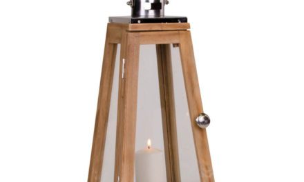 HOUSE NORDIC Eremitt lanterne i natur m. håndtag