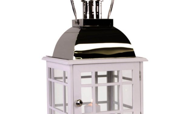 HOUSE NORDIC Varme lanterne i hvid m. håndtag