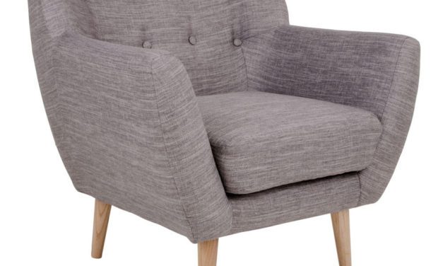 HOUSE NORDIC Monte lænestol i lysegråt stof