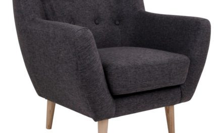 HOUSE NORDIC Monte lænestol i mørkegråt stof