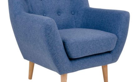 Blåt Stof Monte lænestol fra House Nordic til din bolig