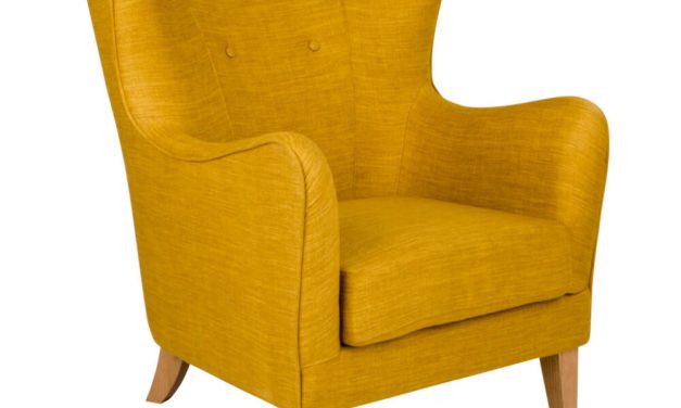 HOUSE NORDIC Campo lænestol i karrygult stof