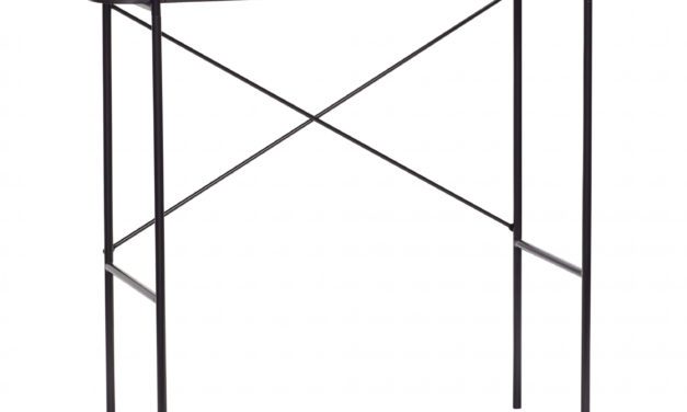 H&Uuml;BSCH konsolbord, sort metal