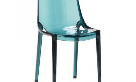 HÜBSCH spisebordsstol af grøn klar plastik