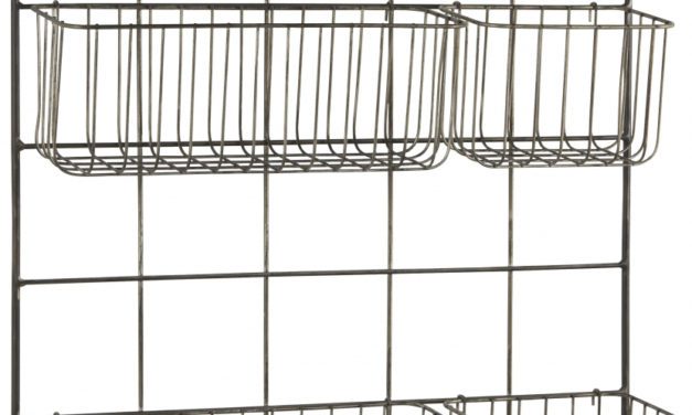 IB LAURSEN Altum Opbevarings ophæng m. 4 kurve/1 hylde/5 kroge, sort metal