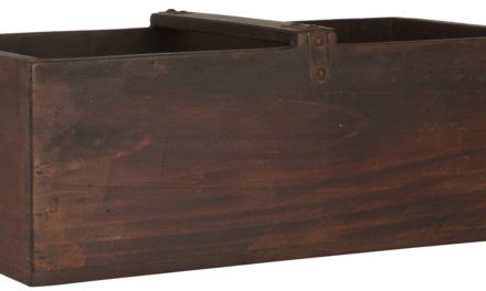 IB LAURSEN "Unika" Kasse med hank, genbrugstræ