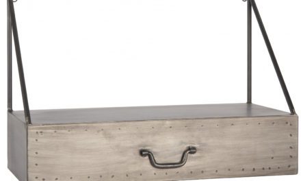 IB LAURSEN "Brooklyn" Hylde med skuffe, sort metal