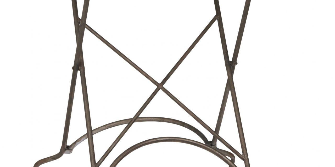 IB LAURSEN Firkantet cafébord, sort metal