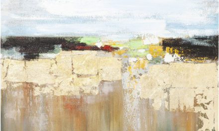 KARE DESIGN Oliemaleri, Abstract Landscape 120 x 120 cm