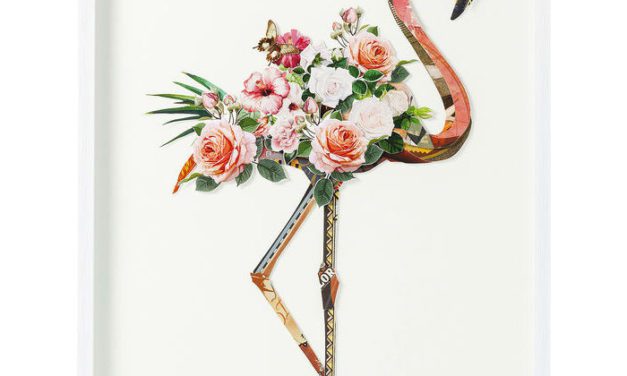 KARE DESIGN Billede, Frame Art Flamingo 100 x 75 cm