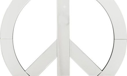 KARE DESIGN Vægdekoration, Spejl Peace Stor