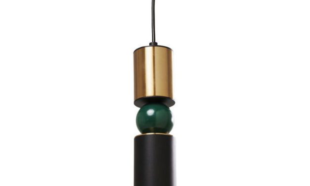 KARE DESIGN Loftlampe Miracle Tube Sort-Messing LED