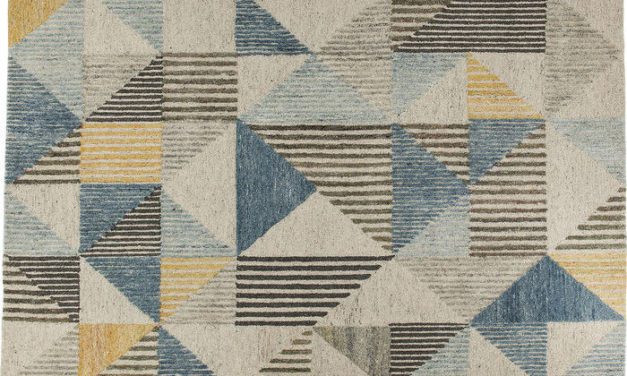 KARE DESIGN Gulvtæppe Triangle Stripes 240 x 170 cm