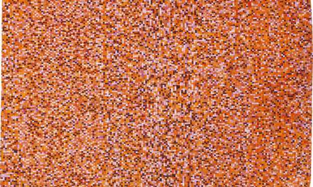 KARE DESIGN Gulvtæppe Pixel Orange Multi 170 x 240 cm