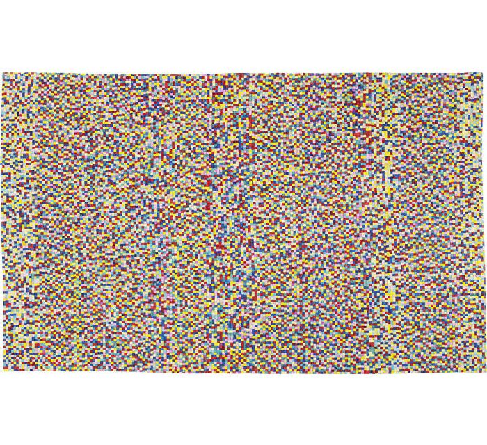 KARE DESIGN Gulvtæppe Pixel Rainbow Multi 170 x 240 cm