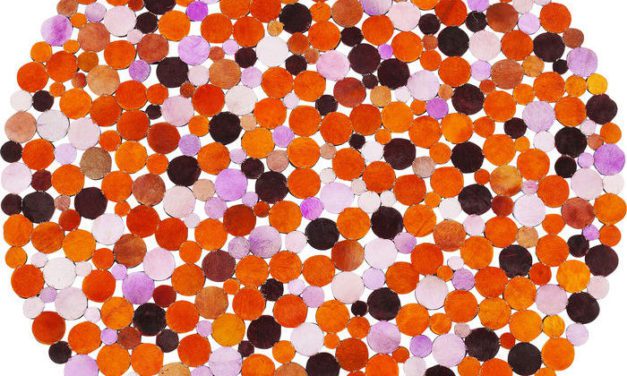 KARE DESIGN Tæppe, Circle Orange Multi Ø150 cm
