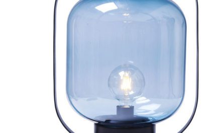 KARE DESIGN Bordlampe Jupiter Blå-Sort
