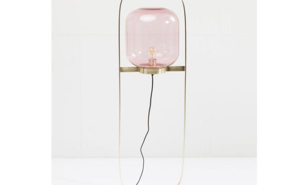 KARE DESIGN Gulvlampe Jupiter Pink-Messing