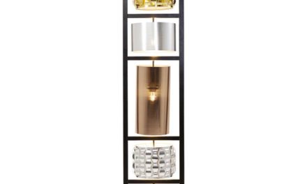 KARE DESIGN Gulvlampe Parecchi Glamour Sort Lille 186 cm