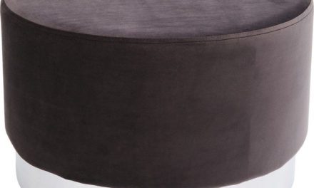 KARE DESIGN Taburet, Cherry Dark Grå Sølv Ø55 cm