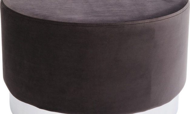 KARE DESIGN Taburet, Cherry Dark Grå Sølv Ø55 cm
