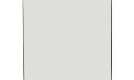KARE DESIGN Vægspejl Curve Rektangulær Messing 120 x 80 cm